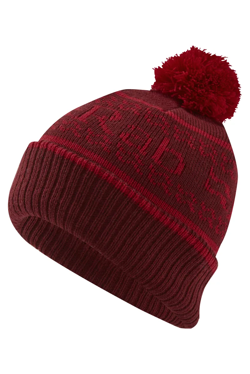 Rab Rock Bobble Hat in Oxblood Red